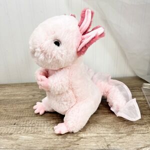 Douglas Luisa Pink Axolotl Plush Stuffed Animal 10" Soft Amphibian Plushie